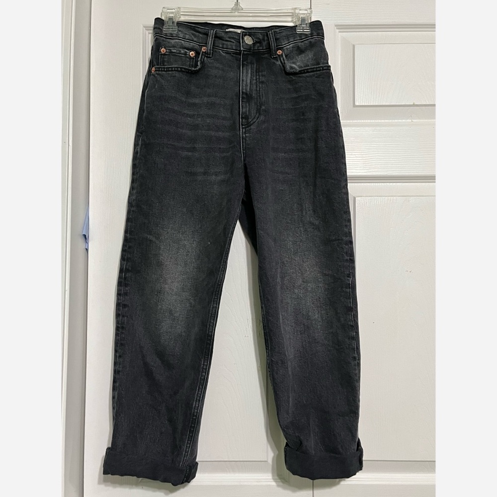 Black Loose Fit Jeans European